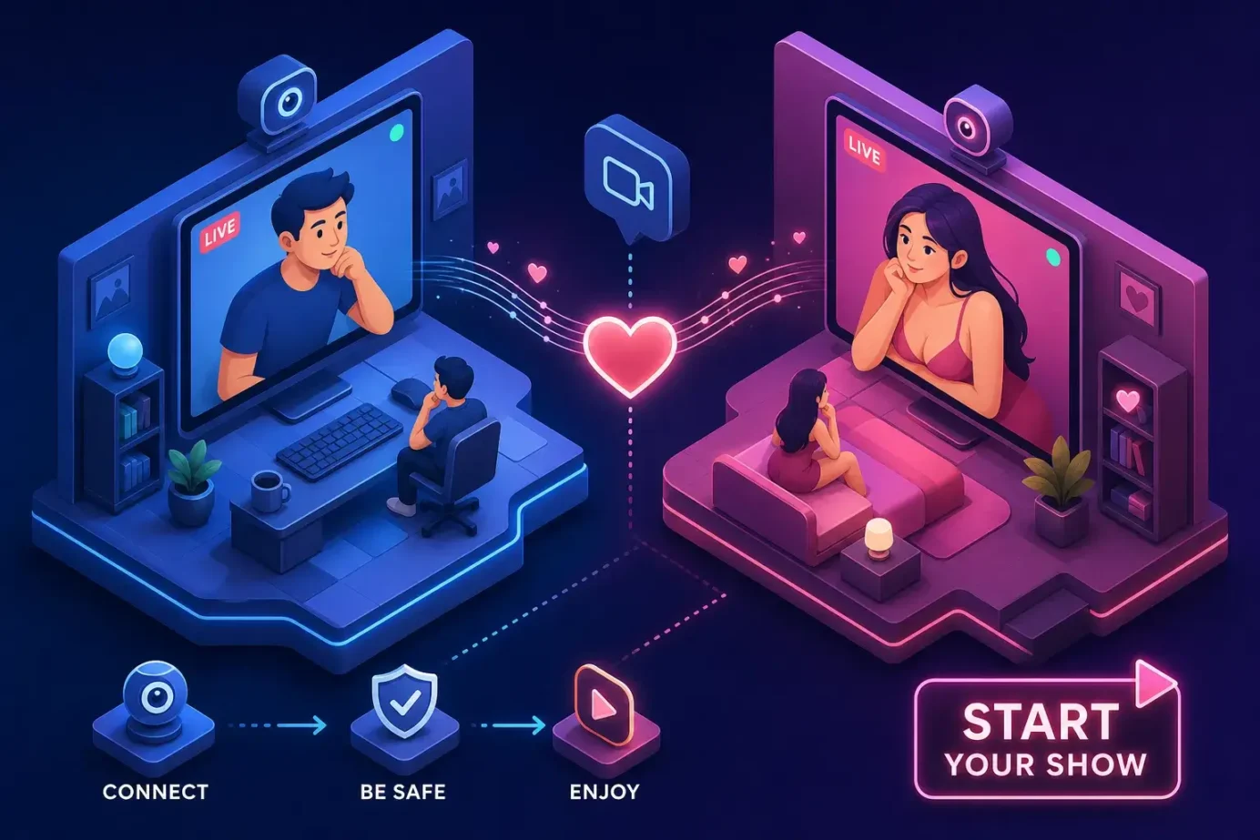 Mutual webcam show: what it is and how to start one