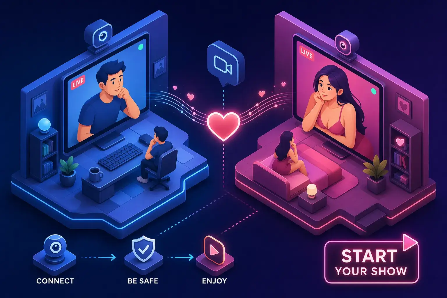 Mutual webcam show: what it is and how to start one